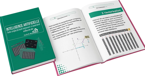 Couverture livre blanc IA ouvert