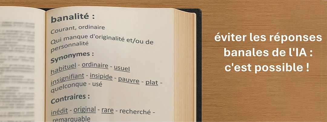 Eviter les banalités IA