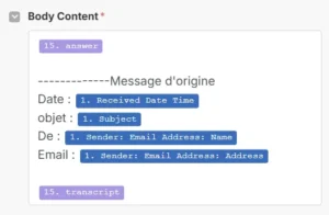 05 Body Content dans Outlook